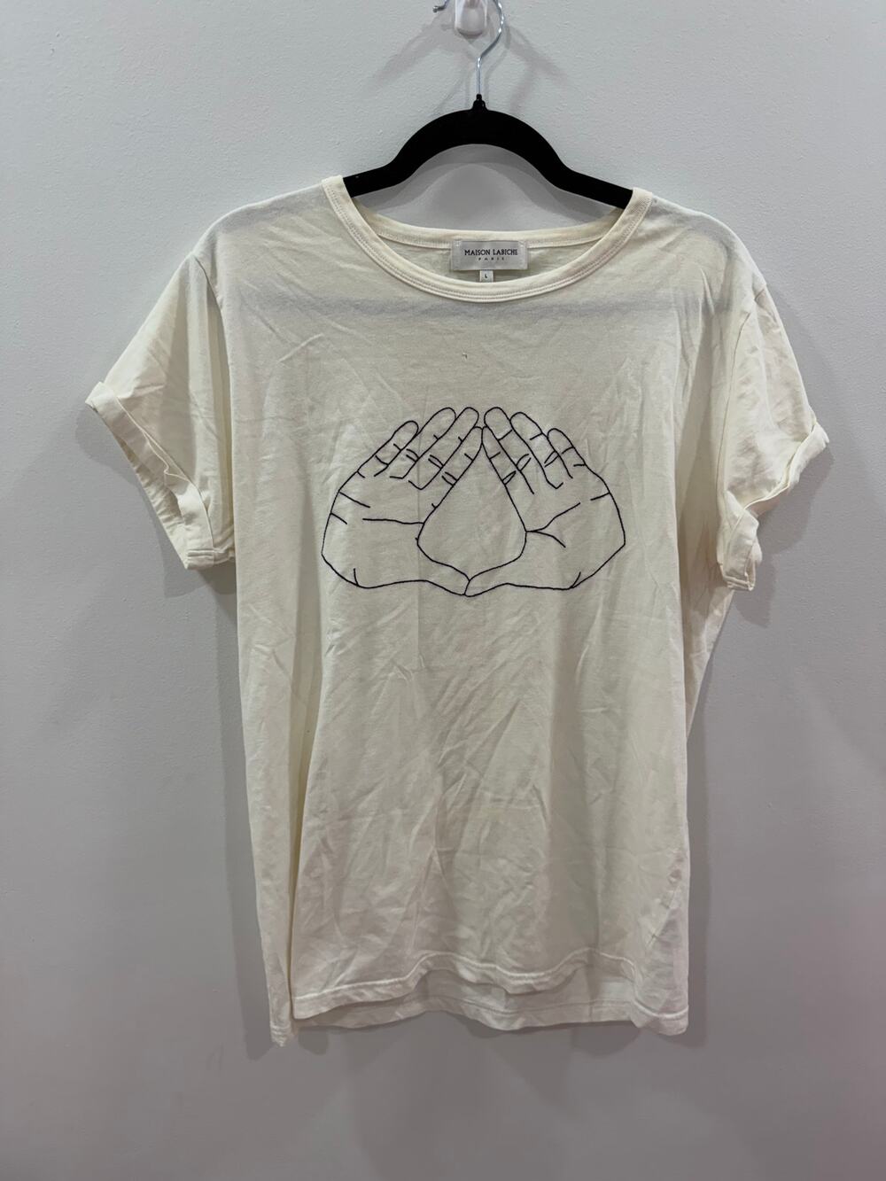 maison labiche hands love shirt